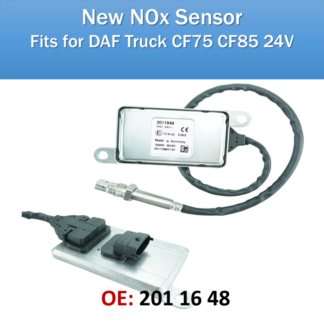 

2011648 Original New Nitrogen Oxide Sensor Nox Sensor for DAF Truck CF75 CF85 24V