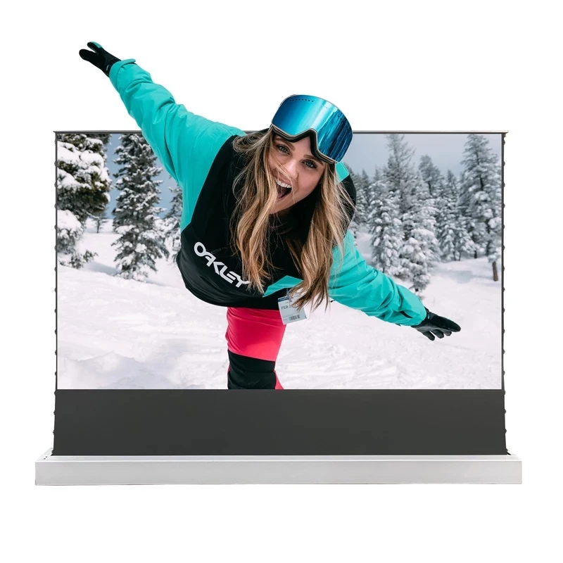 

MIVISION 120 Inch Motorized Tab-Tensioned Floor Projection Screen