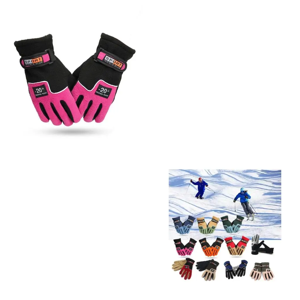  Winter Gloves Thermal Cold Weather Windproof Warm Gloves Running Cycling Driving