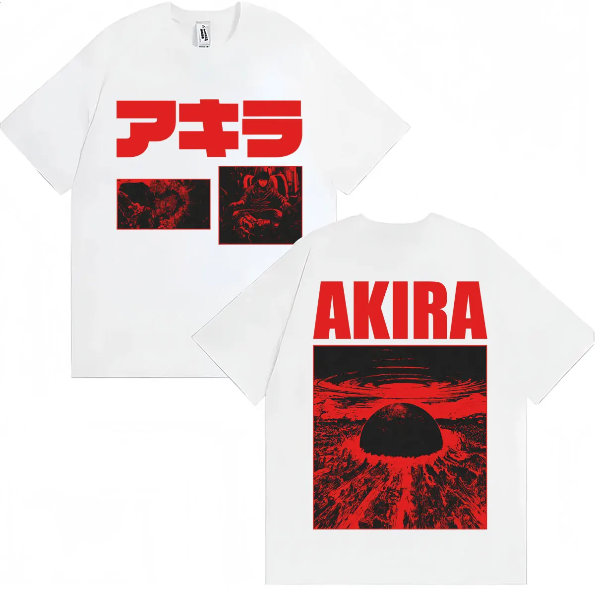 Japan Movie Anime Akira Science Fiction Shotaro Kaneda Tshirt Men Women Harajuku Classic Manga T-shirt Cotton Oversized T-shirts