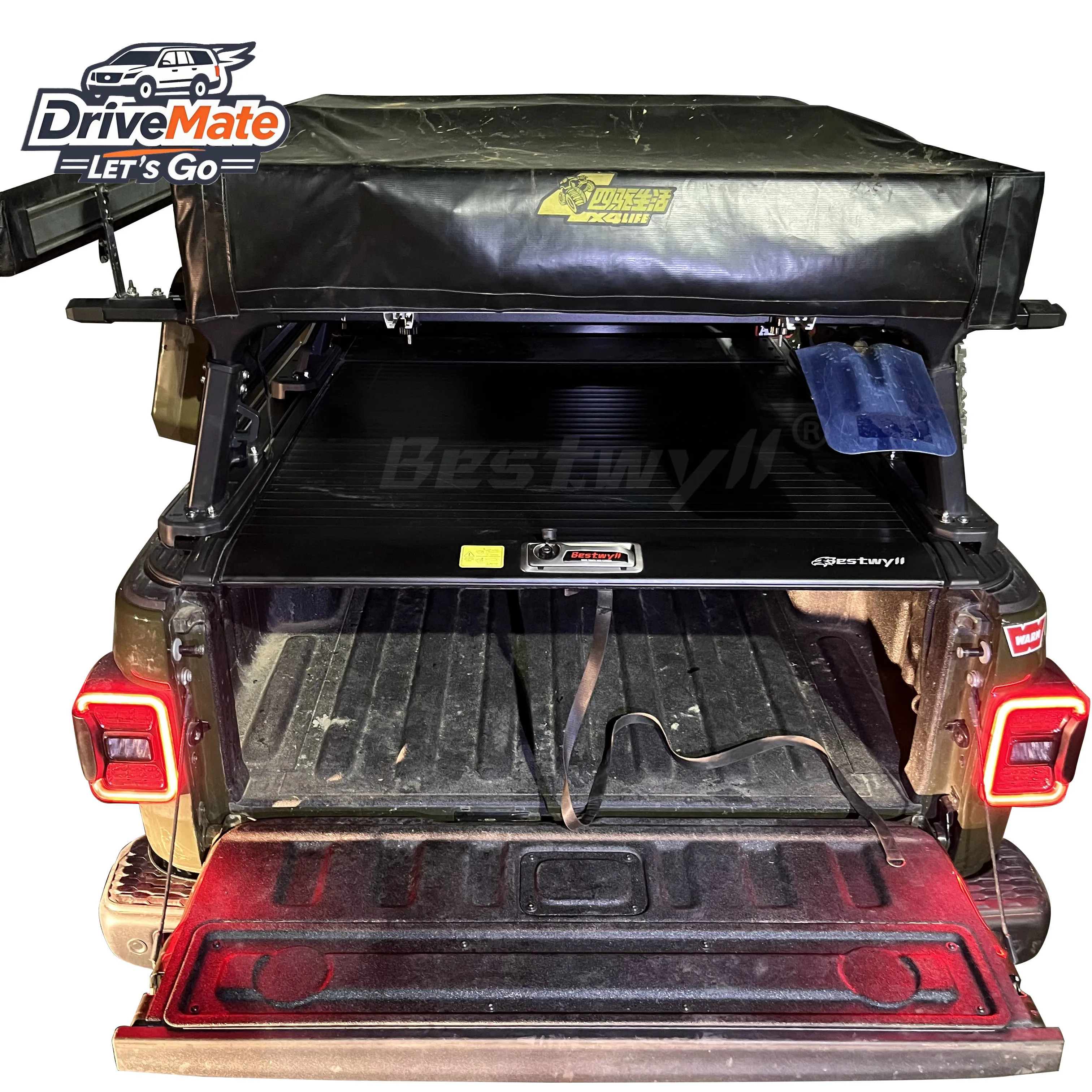

Tapa Cubre Pick up Retracting Truck Bed Retractable Roller Shutter Lid Manual Tonneau Cover for Jeep Gladiator 5Ft K59