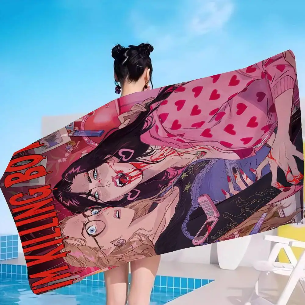 Pop Movie Jennifer Body Anime Beach Swimming Towel Soft Absorbent Washcloth Children's Gifts For Kids Travel Camping Gym
