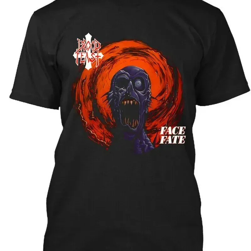 Blood Feast Face Fate American Music Logo T Shirt S 5Xl