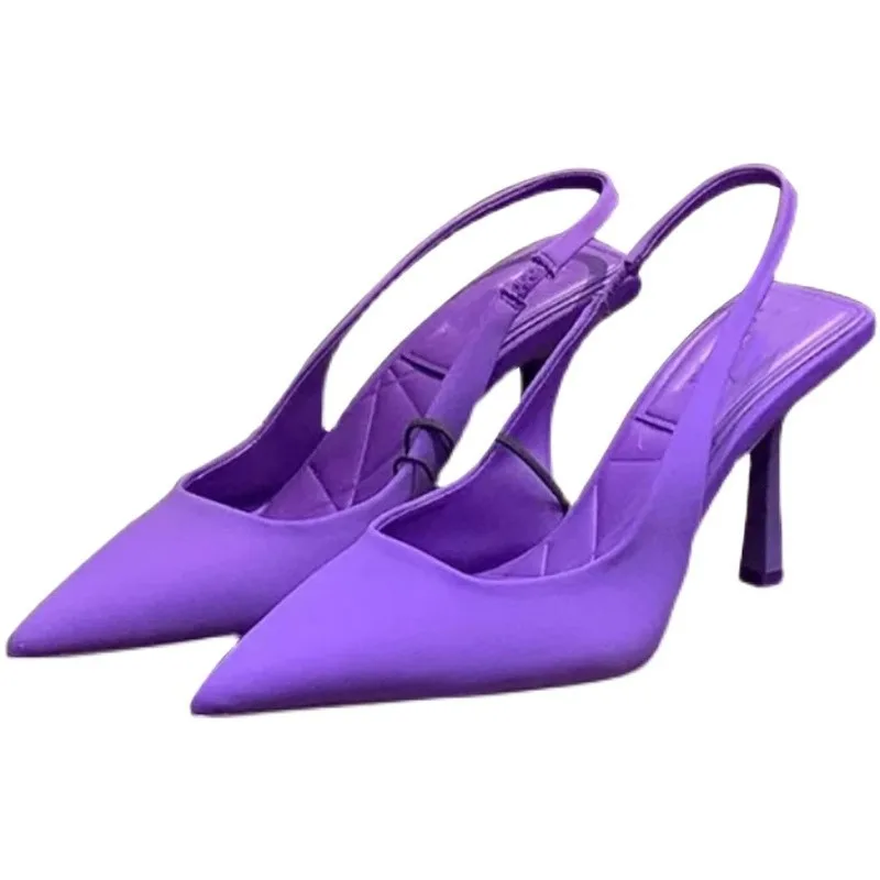 

New Style Women's Shoes Fashion High Quality Slip on Pumps Autumn Pointed Toe Solid Fashion Shallow Mouth High Heels Dress Pumps