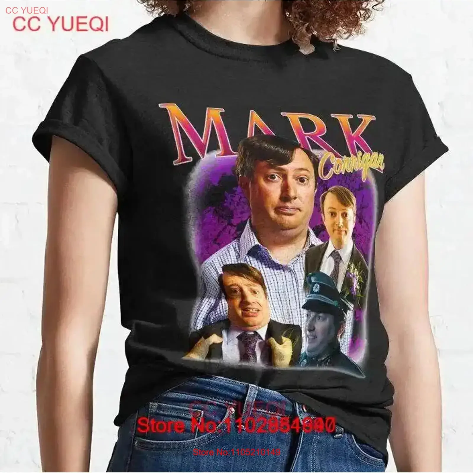 Mark Corrigan From Peep Show Homage Classic T Shirt vintage Washed Casual Unisex Top For Everyday Wear designer clothes