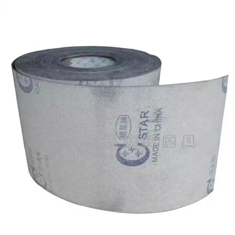 Graphite Fabric Roll 100mm 150mm 180mm 200mm 250mm 300mm Backed Graphite Fabric Heavy Canvas Roll for Flat Sanding Machine