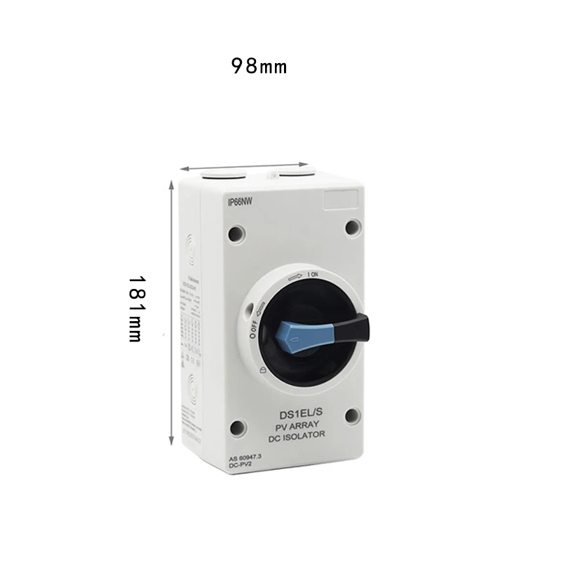 CHYT DS1EL-S 4P PV DC 1000V 32A IP66 Waterproof Solar Rotating Handle Isolator Rotary Switch With TUV CE SAA RCM