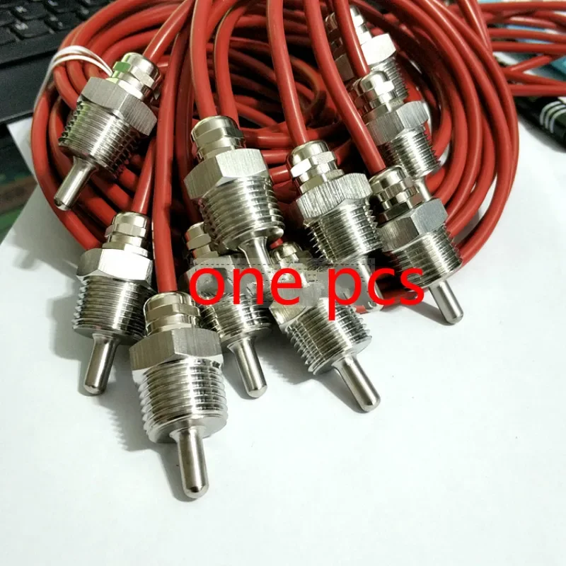 DS18B20 Digital Temperature Sensor G1/2 3/4 Thread DIA=7mm Line 1m  PVC 3-core Wire SUS304 Stainless Steel Shell pipe -50-120