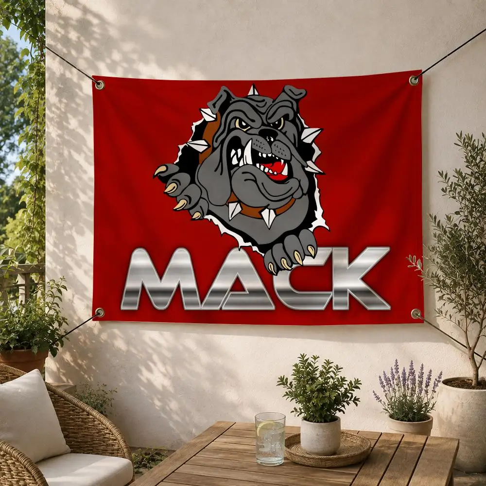 American Truck MACK Truck Design Flags Decorative Flag Banner for Outdoor Garden Yard Camping Party Home Wall Hanging Decor