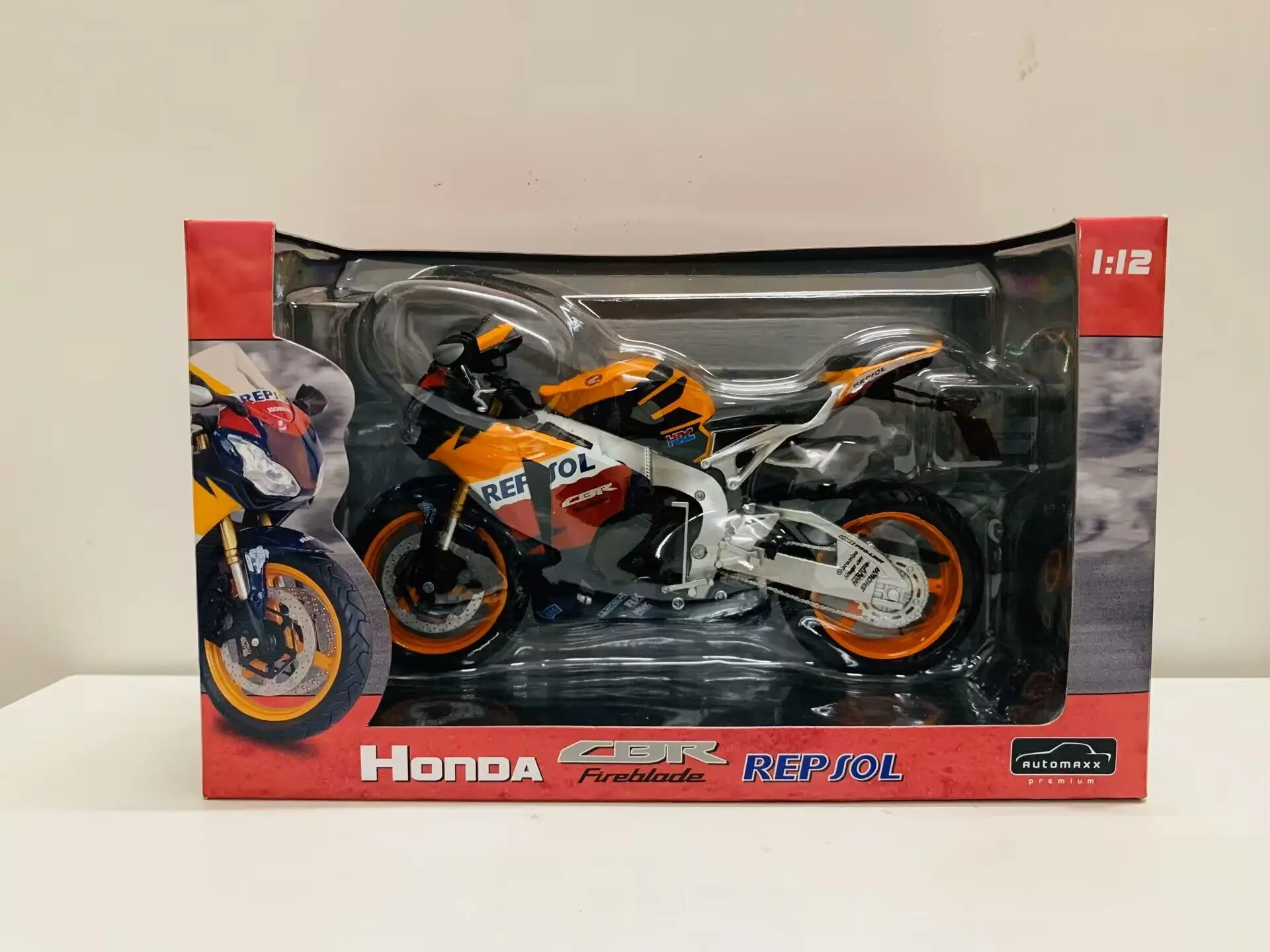 1:12 Scale Die-Cast/Plastic Motorcycle CBR1000RR Fireblade Repsol Joycity Bike Model Newin Box