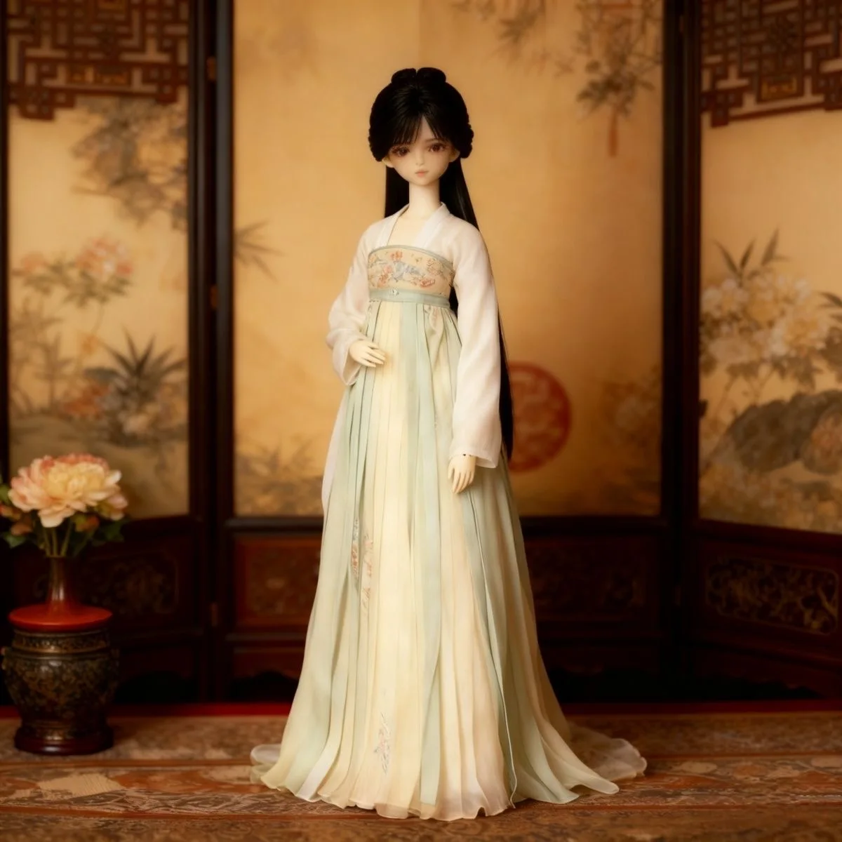 Roupas de boneca 1/3 1/4 1/6 conjunto de capa de vestido de boneca BJD, lindo estilo antigo roupas femininas com frete grátis