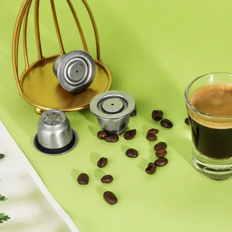 

Reusable Coffee Capsules Cup Stainless steel Refillable Coffee Capsule Refilling Filter Coffeeware