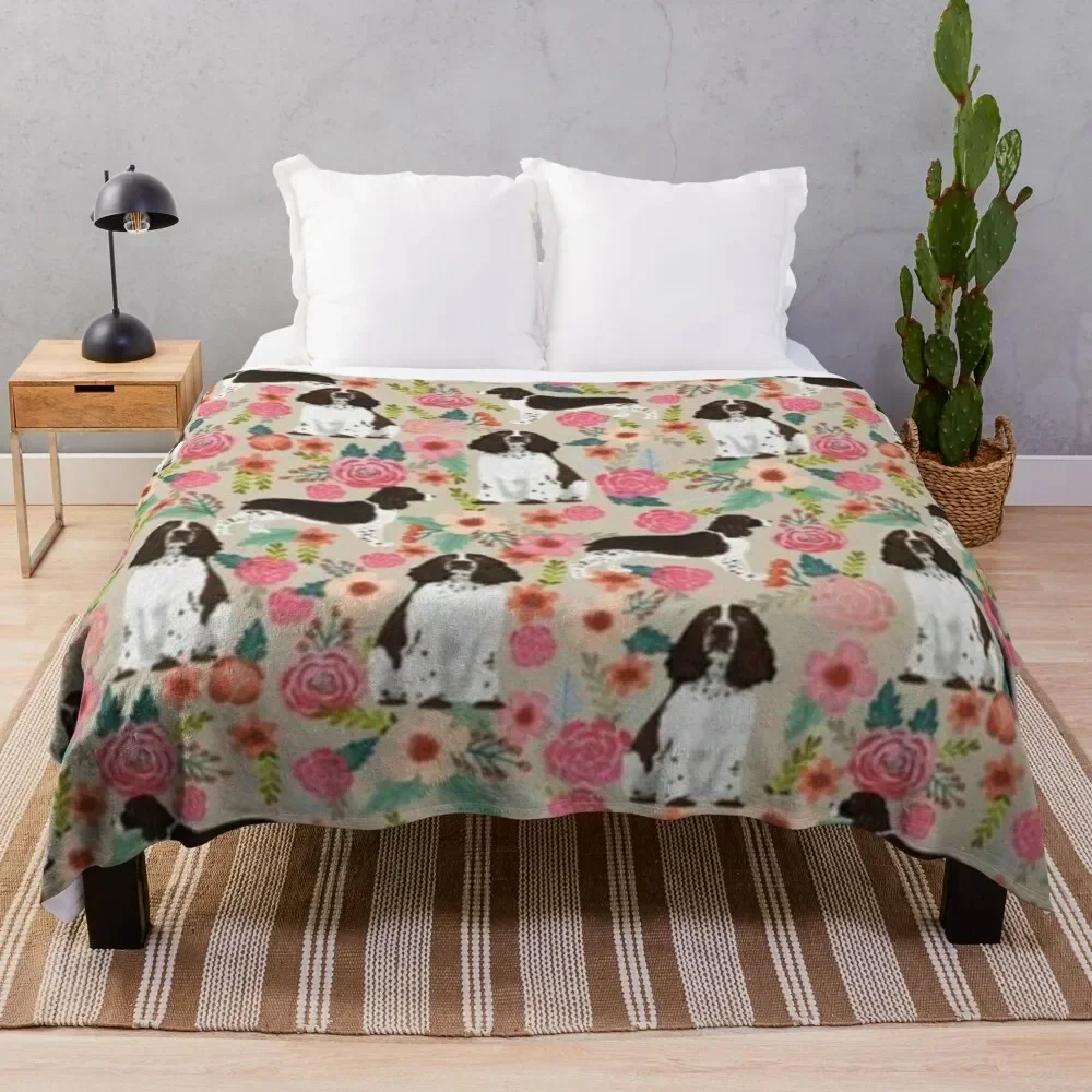 

SPRINGER SPANIEL Throw Blanket Cozy Light Blanket for Travel Camping Picnic