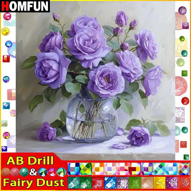 HOMFUN Fairy Dust AB Full diamond Painting 