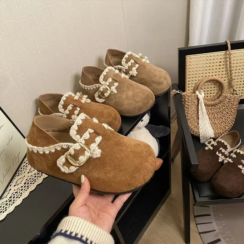 Retro Thick Bottom  Women's Shoes Spring Autumn Casual Slip-On Bean Bean Shoes Heightening Inner Design PU 