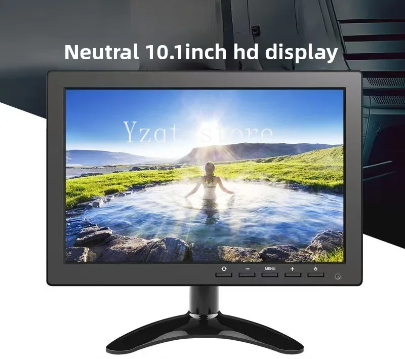 10.1 inch desktop LCD VGA monitoring monitor TN/75HZ portable ultra-clear car display car