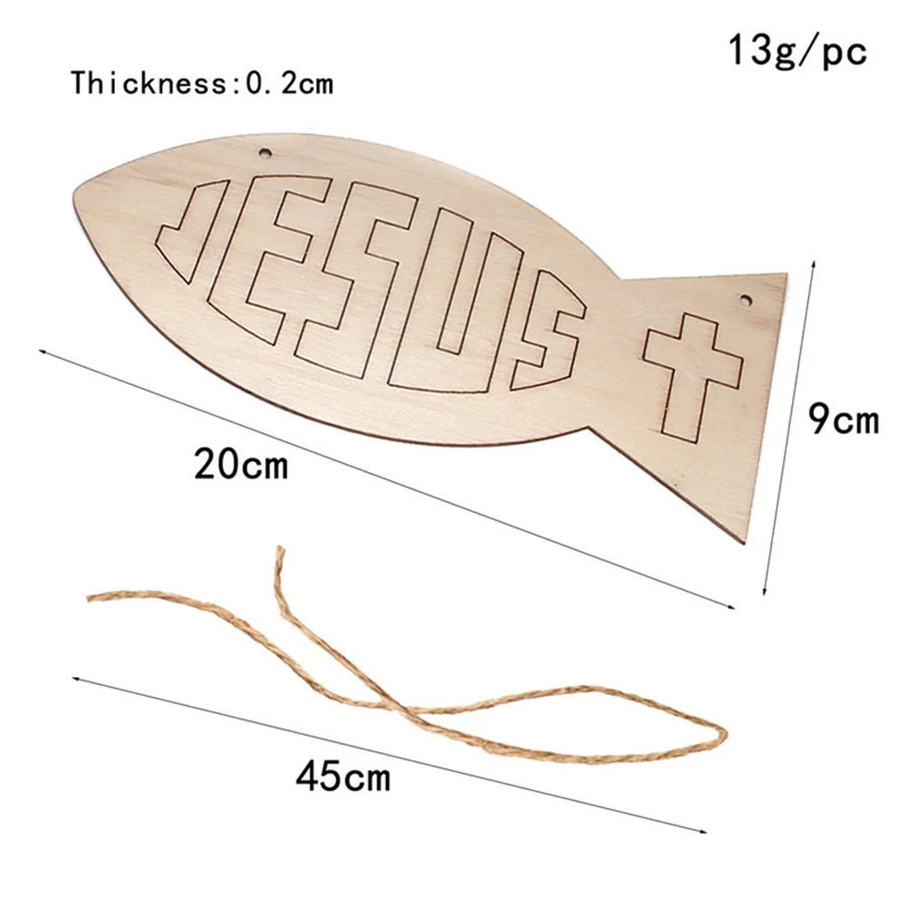 10 قطع من قطع الأسماك الخشبية المعلقة المجوفة DIY ديكور خشبي متين قطع الأسماك الإبداعية لجدار غرفة النوم وغرفة المعيشة المنزلية