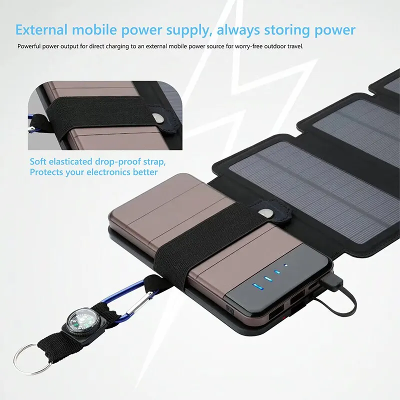 Outdoor Multifunctional Portable Solar Charging Panel 4