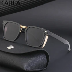 Retro Square Sunglasses Men 2024 Luxury Brand Designer Punk Sun Glasses For Male Vintage Eyewear Women Shades UV400 Gafas De Sol