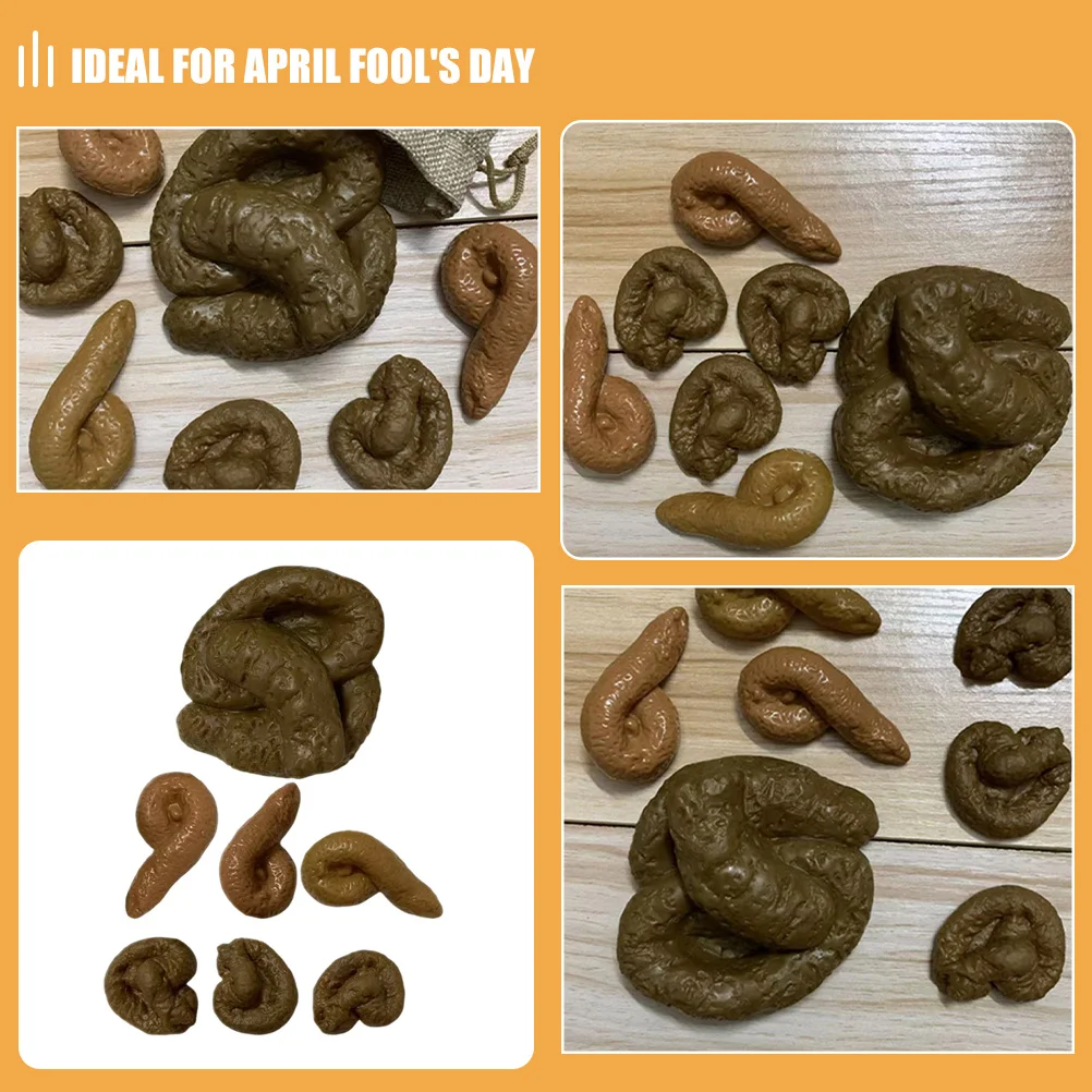 1 مجموعة واقعية وهمية أنبوب المزحة مجموعة PVC إيفا نابض بالحياة محاكاة كذبة أبريل هالوين حفلة نكتة الدعامة لوازم اللعب