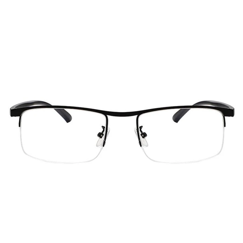 2pc Progressive Multifocal Computer Reading Glasses, Blue Light Blocking, Acrylic Lenses, PC Frame, Half Frame, Square Shape, wi