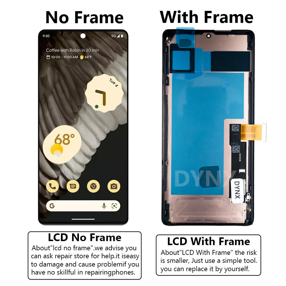 6.7\'\' Brand New OLED For Google Pixel 7 Pro LCD Display GP4BC, GE2AE Touch Panel Screen Digitizer For Google Pixel 7Pro LCD