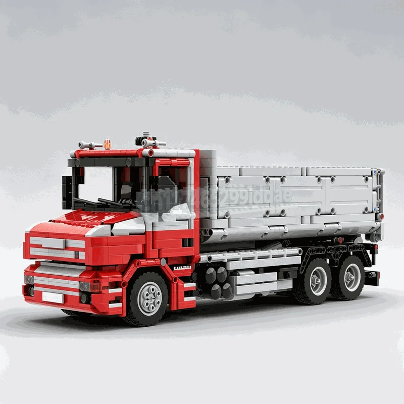 NEW 2370PCS Three Axle Hookloader Cargo Truck Building Blocks Engineering Vehicle Model DIY Assembly Set Collection Display Gift