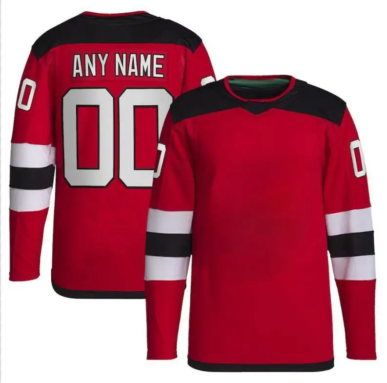 

Hot Sale Stitched New Jersey Hockey Jersey Name No. 86 Jack Hughes 13 Nico Hischier Ice Hockey Uniform Sport Sweater