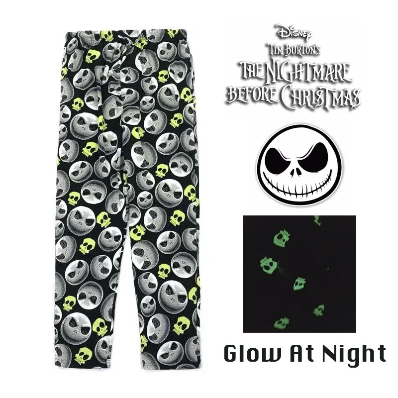 Jack Skellington Pajamas Glow Style Soft Big Size Pajamas Halloween Costumes