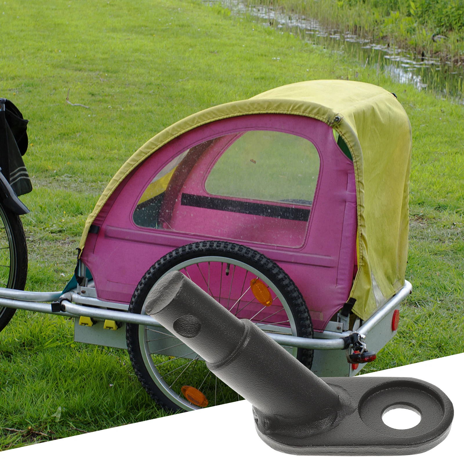 

Bicycle Trailer Accessories Durable Bike Trailer Hitch Connector Adapter Universal Bikes Electric Bikes Practical Towing