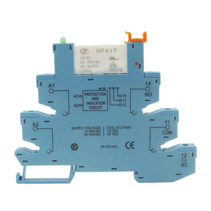 

Ultra thin relay module module Hongfa HF41F-024-ZS 41F-1Z-C2-1 24V PLC-RSC
