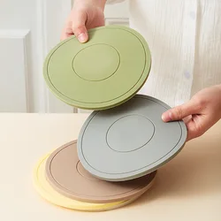 High Temperature Resistant Thickened Silicone Coaster Round Microwave Oven Mat Silicone Mat Placemat Heat Insulation Mat