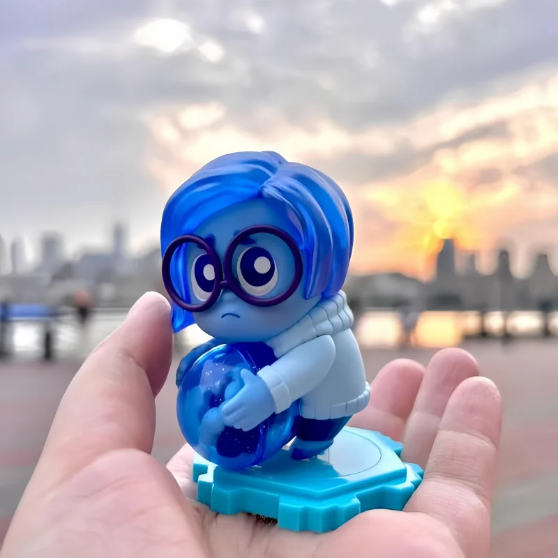 2024 Authentic Hottoys Cosbi Disney Pixar Inside Out 2 Blind Box Joy Sadness Anger Disgust Decoration Figurine Birthday Gifts