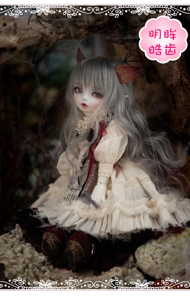 Nieuwe 1/6 punt vrouwelijke FL Hwayu bjd sd pop vampier prinses volledige set hars gezamenlijke pop spot make-up