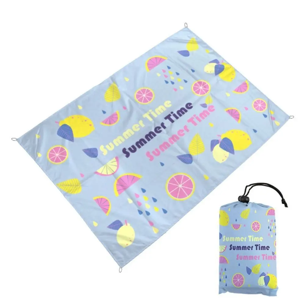 초박형 포켓 캠핑 매트 휴대용 경량 미니 피크닉 매트 모래 방지 접이식 야외 포켓 피크닉 담요 여행