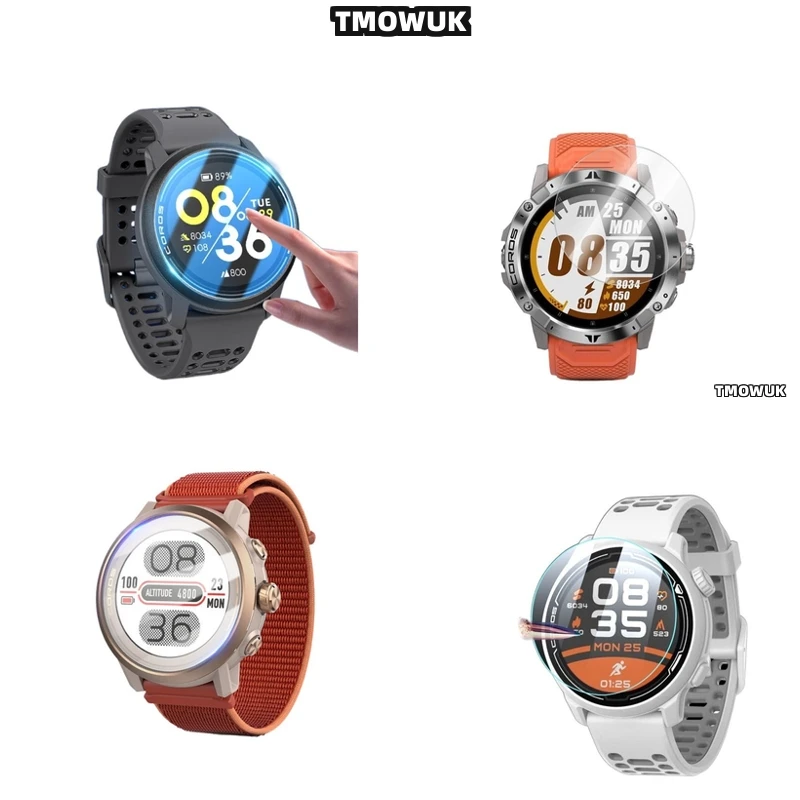 

For Coros PACE 2 3 42 46 MM APEX 2 Pro VERTIX 2 2S - Smart Watch 9H Hard Anti-Scratch Tempered Glass Screen Protector, Vivid Dis