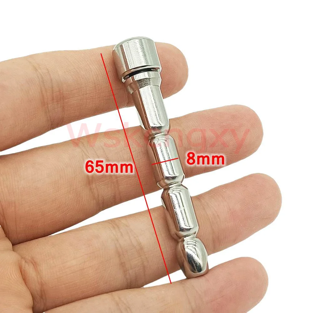 Stainless Steel Screw Lock Male Chastity Device Adult Cock Cage with Catheter Curve Penis Ring Sex Toys for Men BDSM Sissy