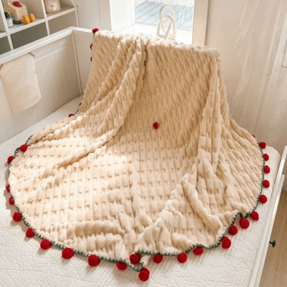 Fashion Fleece Rose Bouquet Blanket Soft Warm Crocheted Flower Blanket Finished Handmade Floral Throw Blanket Wedding Gift