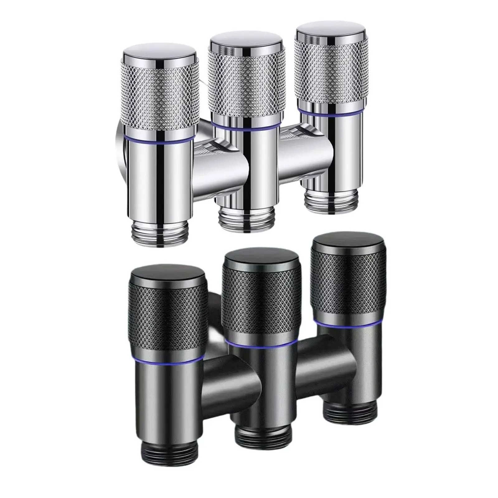 Angle Stop Valve para Lavandaria, Control Valve, desviador, 1 em 3 out, 1/2 in