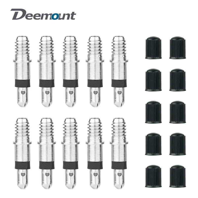 10PCS Hose-free Inserts or Fixing Caps EP2 German Style Plugs for Dunlop Valve Core Replace Bicycle DV Nozzle Tube Ventil Parts