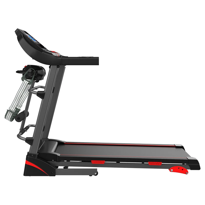 #￥Electric Heart Rate LCD Foldable Steel Gym Equipment Exercise Body Fit Machine Indoor Sport Training Fitness Treadmill