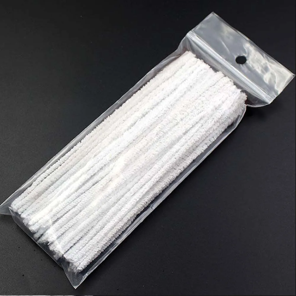 50Pcs Pipe cleaning rods 16cm Cotton Sliver Tobacco Pipe Cigarette Holder Special Cleaning Tools