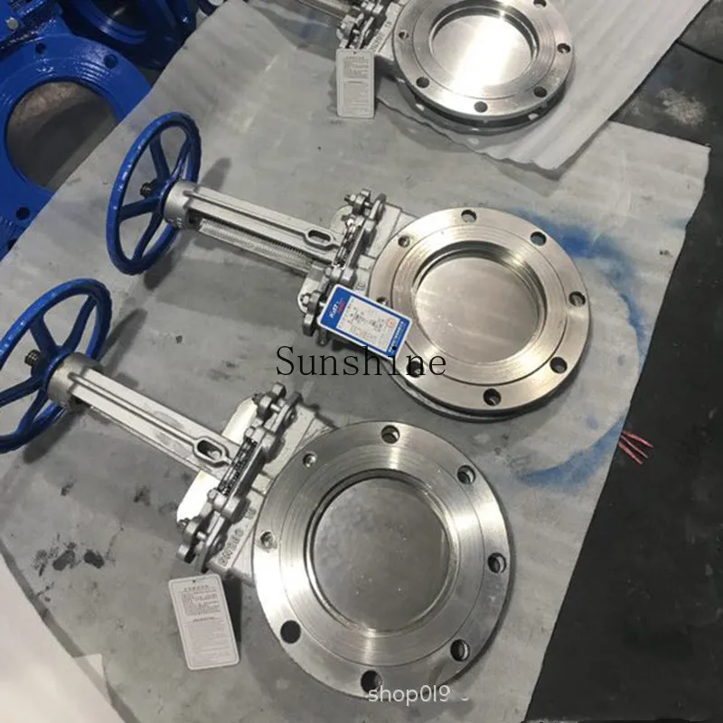 

Stainless steel 304 knife type round clip gate valve DN100 125 150 200 300