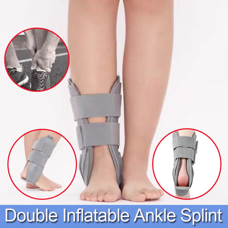 

Medical Double Inflatable Ankle Splint Brace-Rigid Stabilizer for Sprains,Tendonitis,Cast Support and Injury Protection Unise