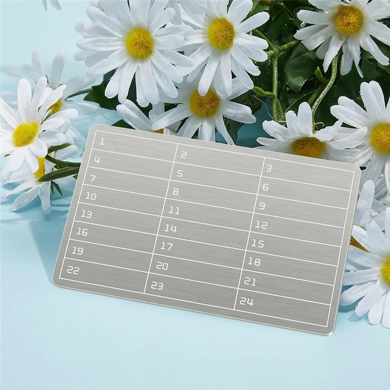 A76X-6Pcs Plates Stainless Steel Wallet Crypto Cryptocurrency Storage Crypto Wallet For Bitcoin Hardware Cold Backup view 3