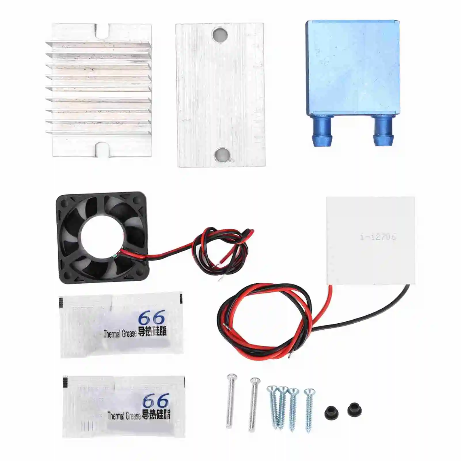 DIY Peltier Cooler Kit Small Space Cooling Peltier Cooler Kit Good Refrigeration Effect for Plate Cooling for Pet Bed Cooling
