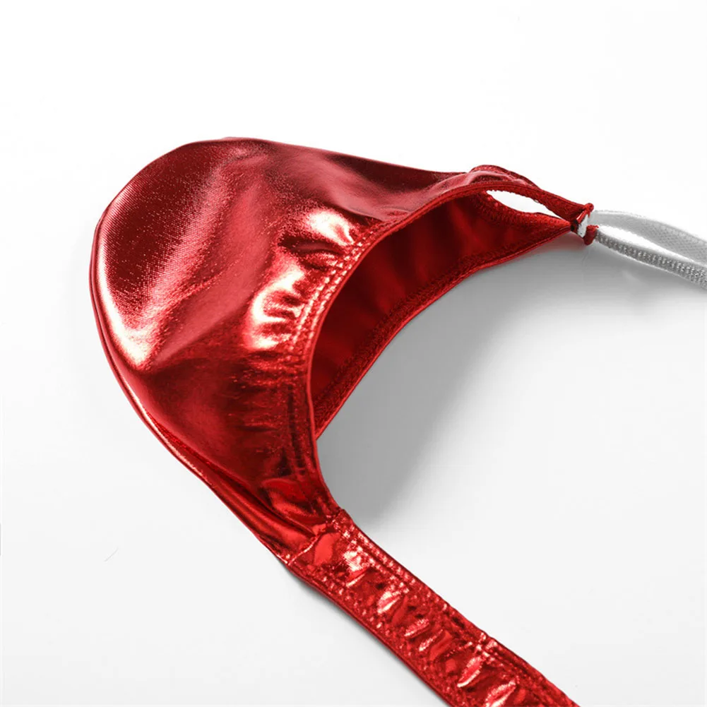 

Sexy Hot Briefs Lingerie For Men Shiny Thin Straps Underwear Low Waist G-Strings T-Back Thongs Jockstrap Pouch