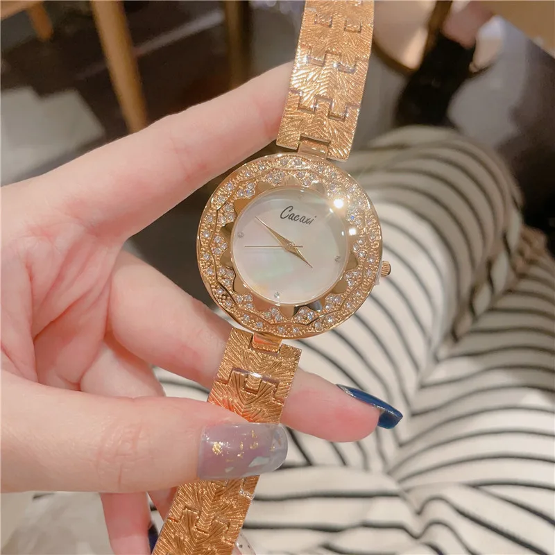 Elegant Bracelet Strap Women Watches Fashion Rhinestone Quartz Wristwatch For Ladies Clock Reloj Mujer A132