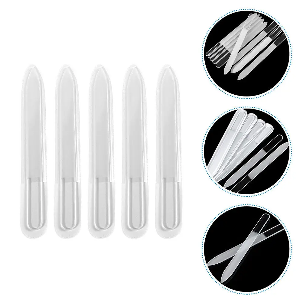 5Pcs Glass Nail Files Lightweight Polishing Tools Perfect Gift for Beauty Enthusiasts Nail File Professional Manicure Files