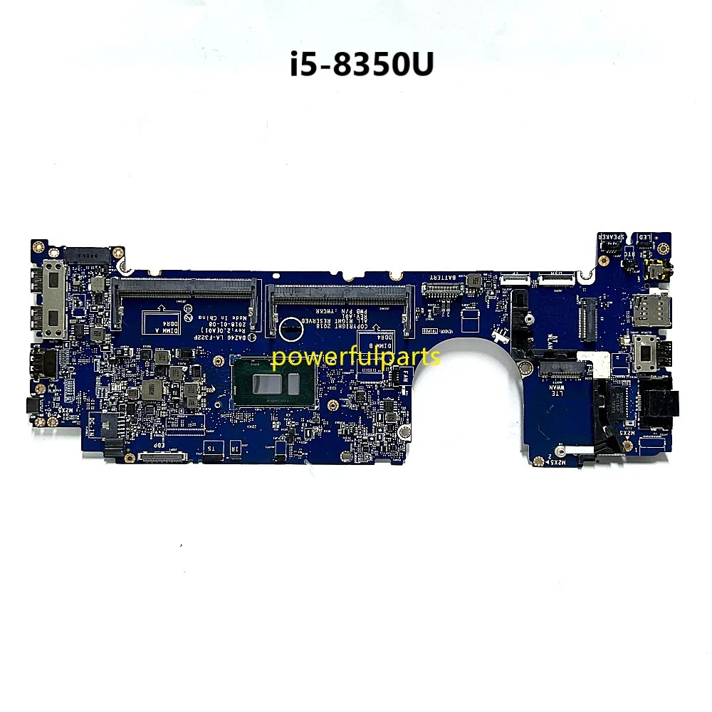 

DAZ40 LA-F322P Laptop Motherboard For Dell Latitude 7490 i5-8350u Cpu 0T0VJ3 CN-0T0VJ3 Working Good